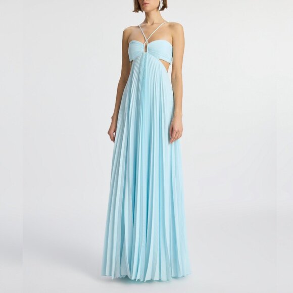 A.L.C. Dresses & Skirts - A.L.C. Moira Pleated Halter Maxi Dress